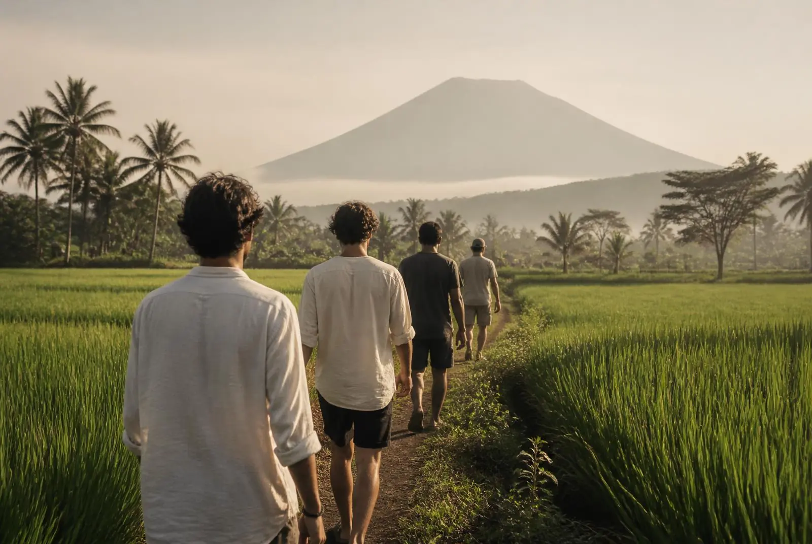 Rijstvelden in het binnenland van Lombok